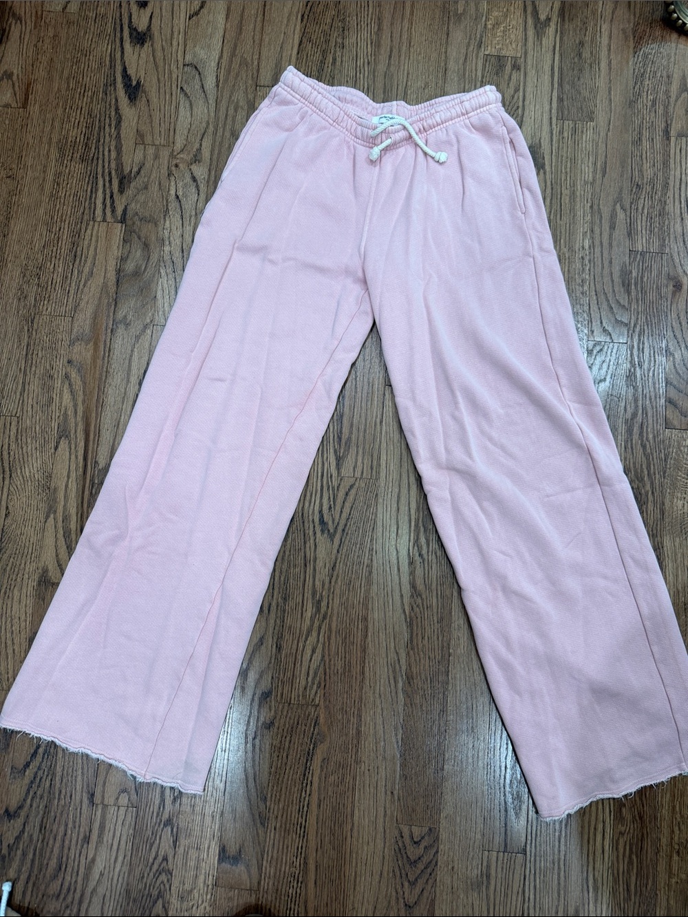 Perfectwhitetee Pink Wide Leg Pants Pink Size Small